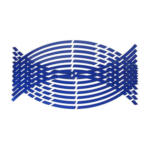 Reflektierende Aufkleber, Felgenband, Felgenstreifen, Aufkleber, Nachtstreifen, für 43,2 - 45,7 cm Motorradband von Kelisdi
