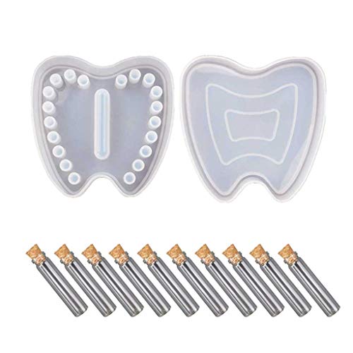 Silikonform für Babyzähne aus Epoxidharz, für Kinder, Zahn, Lanugo-Halter, Flaschenhandwerk Silikonform für Babyzähne aus Epoxidharz, für Kinder, Zahn, Lanugo-Halter, Flaschenhandwerk von Kelisdi