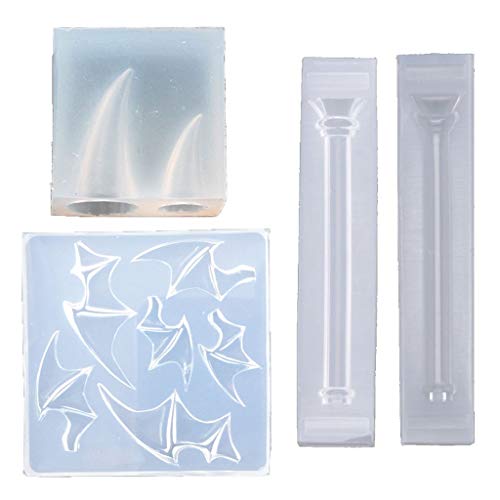 Silikonform mit Flügeln, Teufelshörnern, Ohrring-Form für Damen, Mädchen, Schmuck, Handwerk, Anhänger, Epoxidharz, Schmuck, Geschenke, Silikon-Schmuckschatulle Silikonform mit Flügeln, Teufelshörnern, Ohrring-Form für Damen, Mädchen, Schmuck, Handwerk, Anhänger, Epoxidharz, Schmuck, Geschenke, Silikon-Schmuckschatulle von Kelisdi