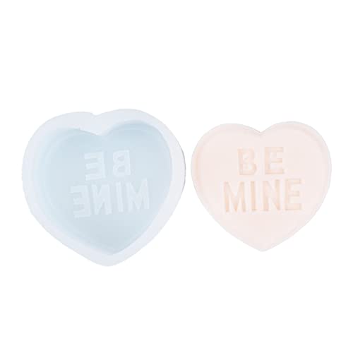 Silikonform zum Valentinstag, Herzform, Seife, duftende Tischdekoration, Zubehör, Antihaftformen für die Herstellung von Silikon-Ornamenten von Kelisdi