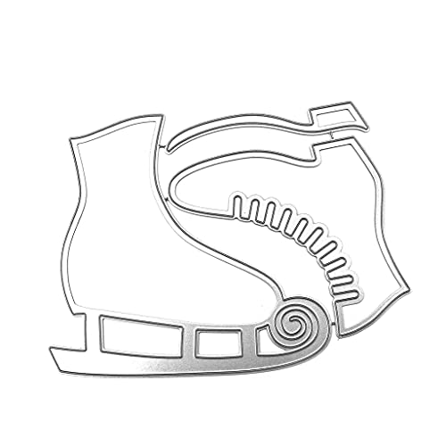 Skates Metall-Stanzschablone, Scrapbooking, Album, Papierkarten-Vorlage, Metall-Stanzformen für Kartenherstellung von Kelisdi