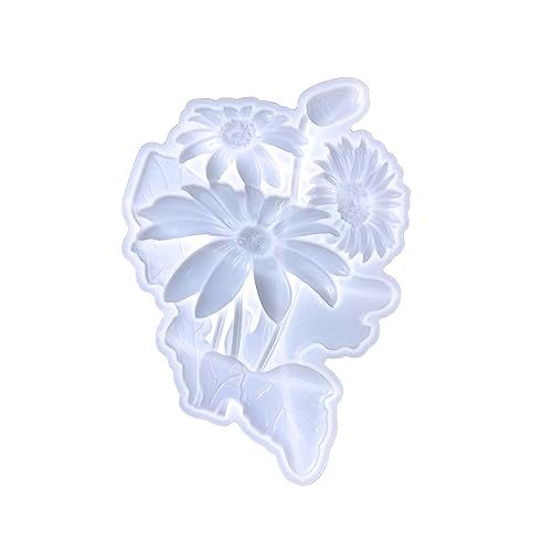 Sonnenblumen-Harzform, Silikonform für Epoxid-Gießharz, Wandbehang, Anhänger, Heimbüro, Dekoration, Sonnenblume von Kelisdi