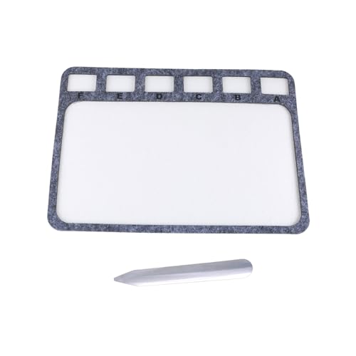 Stabile Filzperlen-Designs, tragbar, für Schmuckherstellung, 2 rechteckige Perlentabletts mit alphabetischer Skala Stabile Filzperlen-Designs, tragbar, für Schmuckherstellung, 2 rechteckige Perlentabletts mit alphabetischer Skala von Kelisdi