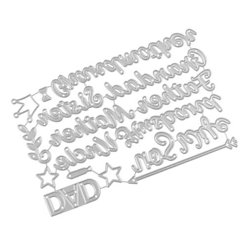 Stanzschablonen für große Buchstaben, Karbonstahl, Metallprägeschablonen für Scrapbooking, Kartenherstellung, Album, Metall-Stanzformen für Scrapbooking Stanzschablonen für große Buchstaben, Karbonstahl, Metallprägeschablonen für Scrapbooking, Kartenherstellung, Album, Metall-Stanzformen für Scrapbooking von Kelisdi