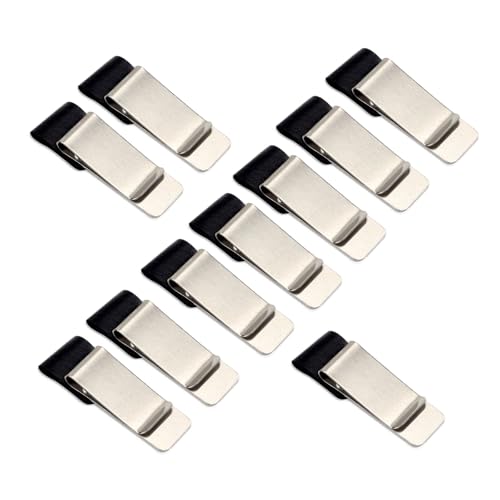 Stiftehalter aus Metall, mit Clips, Notizbuchhalter, Hülsen-Clips für Notizbuch, 10 Stück von Kelisdi