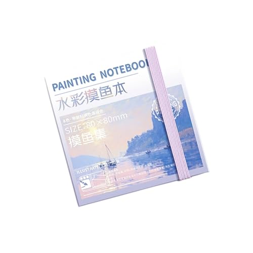Tragbares Reise-Aquarell-Malset mit Farbpalette, 50 Blatt, 300 g/m², Aquarellpapier, Künstler-Notizbuch, Malbuch Tragbares Reise-Aquarell-Malset mit Farbpalette, 50 Blatt, 300 g/m², Aquarellpapier, Künstler-Notizbuch, Malbuch von Kelisdi