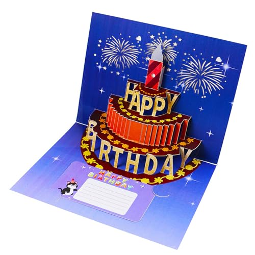 Überraschungs-Popup-Geburtstagskarte, Party-Papierbastelskulptur, Grußkarten für Erwachsene, Kinder, Teenager, Grußkarten mit leichter Musik Überraschungs-Popup-Geburtstagskarte, Party-Papierbastelskulptur, Grußkarten für Erwachsene, Kinder, Teenager, Grußkarten mit leichter Musik von Kelisdi