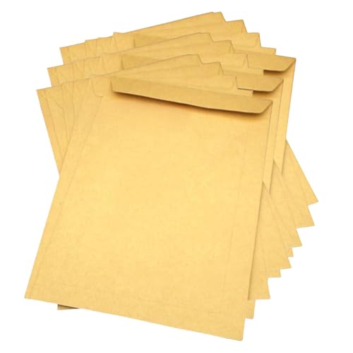 Versandumschläge für Dokumente, Dokumente, Meetings, Papier, Quittung, Bild, 25,4 x 17,8 cm, 50 Stück Versandumschläge für Dokumente, Dokumente, Meetings, Papier, Quittung, Bild, 25,4 x 17,8 cm, 50 Stück von Kelisdi