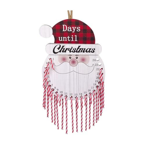 Weihnachts-Countdown-Kalender Holz Weihnachtsmann-Formen für lustige und festliche Dekorationen Interaktiver Adventskalender Advent Weihnachts-Countdown-Kalender Holz Weihnachtsmann-Formen für lustige und festliche Dekorationen Interaktiver Adventskalender Advent von Kelisdi