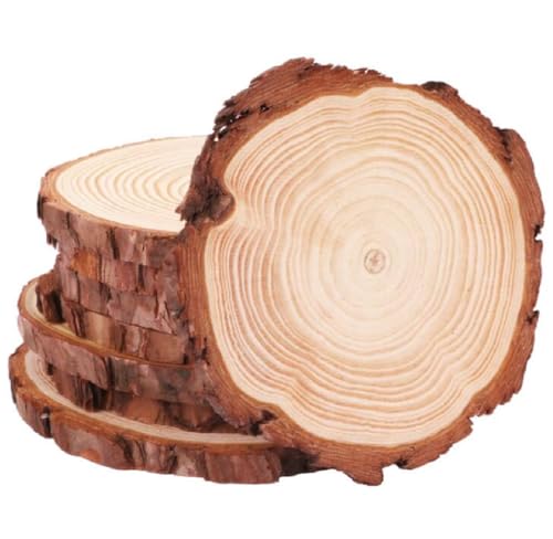 Kellegour 20 Stücke Natürliche Deko Holzscheiben Rund 10-12cm Holz Log Scheiben,Unvollendete Holzkreise,Rustikale Runde Holzscheiben mit Rinde,für Herbst,Hochzeiten,Malen,Weihnachtsschmuck Kellegour 20 Stücke Natürliche Deko Holzscheiben Rund 10-12cm Holz Log Scheiben,Unvollendete Holzkreise,Rustikale Runde Holzscheiben mit Rinde,für Herbst,Hochzeiten,Malen,Weihnachtsschmuck von Kellegour