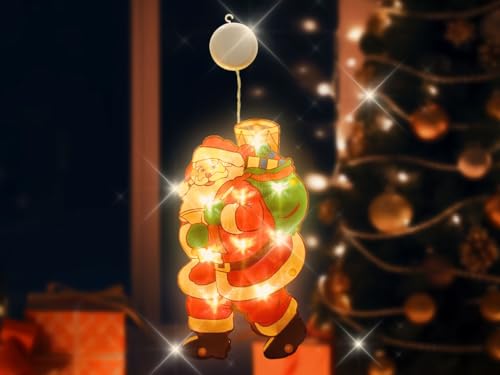 Kellegour LED Saugnapf Weihnachten Lichter,LED Weihnachtsbeleuchtung Hängende,Weihnachtsdeko Fenster Licht,Weihnachten Fenster Lichter,Fensterlichter für Innen Außen Weihnachtsfeier Fenster Deko (d) Kellegour LED Saugnapf Weihnachten Lichter,LED Weihnachtsbeleuchtung Hängende,Weihnachtsdeko Fenster Licht,Weihnachten Fenster Lichter,Fensterlichter für Innen Außen Weihnachtsfeier Fenster Deko (d) von Kellegour