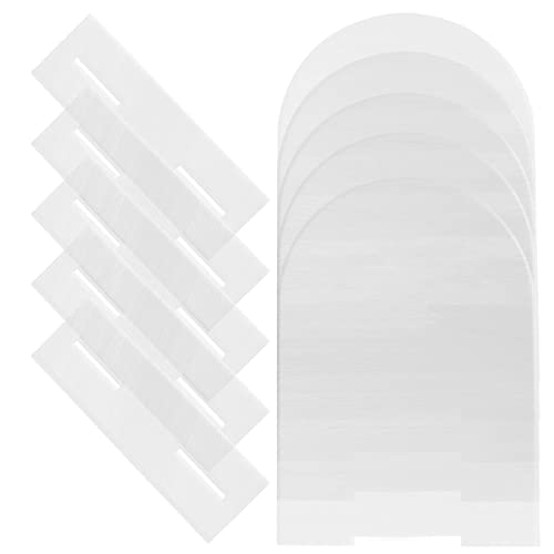 Keloc Acryl-Schild leer - Bogen Hochzeit Acrylschild - 5 x Acryl-Tischnummern, klare Geschenke und Karten für DIY-Hochzeitsfeier von Keloc