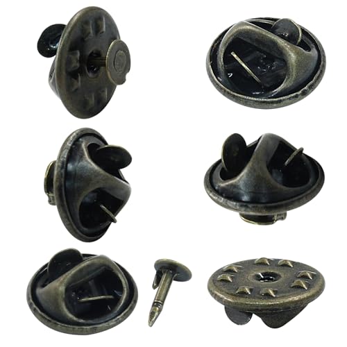Kemcatui 100 Stück Schmetterlingsnadeln, bronzefarbene Metall-Kupplungsnadeln, Mini-Krawattennadeln, Ersatz für Schmuckherstellung, Revers, Emaille, Medaille, Brosche, Abzeichen Kemcatui 100 Stück Schmetterlingsnadeln, bronzefarbene Metall-Kupplungsnadeln, Mini-Krawattennadeln, Ersatz für Schmuckherstellung, Revers, Emaille, Medaille, Brosche, Abzeichen von Kemcatui