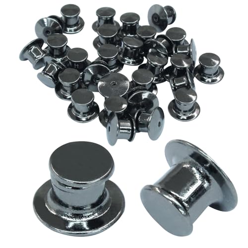 Kemcatui 30 Stück Metall-Verschlussnadeln, schwarze Emaille, Anstecknadelhalter, Verschluss für Brosche, Medaille, Abzeichen Kemcatui 30 Stück Metall-Verschlussnadeln, schwarze Emaille, Anstecknadelhalter, Verschluss für Brosche, Medaille, Abzeichen von Kemcatui