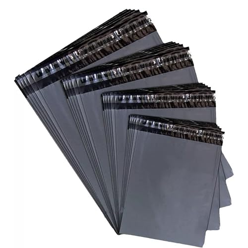 Versandtasche – selbstklebend, wasserdicht und reißfest, kleine bis große Größe, grauer Kunststoff (254,4 x 53,3 cm) von Kemket