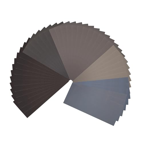 KENDO Schleifpapier Set 42-teilig - 120-3000 Körnung – Nass- & Trockenschleifpapier für Holz, Metall, Auto, Epoxidharz – Nassschleifpapier, Sandpapier, Schmirgelpapier, Schleifvlies KENDO Schleifpapier Set 42-teilig - 120-3000 Körnung – Nass- & Trockenschleifpapier für Holz, Metall, Auto, Epoxidharz – Nassschleifpapier, Sandpapier, Schmirgelpapier, Schleifvlies von Kendo