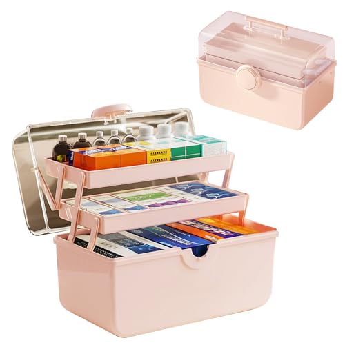 Kensbro 35cm 3-Regal Mehrzweck-Aufbewahrungsbox,Medikamentenbox Aufbewahrung,Box Gross Portable,Sortierboxen für Kleinteile,Haarschmuck und Kosmetik,Medikamenten Organizer,Bastel-Organizer Kensbro 35cm 3-Regal Mehrzweck-Aufbewahrungsbox,Medikamentenbox Aufbewahrung,Box Gross Portable,Sortierboxen für Kleinteile,Haarschmuck und Kosmetik,Medikamenten Organizer,Bastel-Organizer von Kensbro