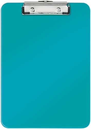 Leitz WOW A4 Klemmbrett, hochwertiges Klemmbrett aus Hartplastik, 80 Blatt Kapazität, Eisblau, 39710051 Leitz WOW A4 Klemmbrett, hochwertiges Klemmbrett aus Hartplastik, 80 Blatt Kapazität, Eisblau, 39710051 von Leitz