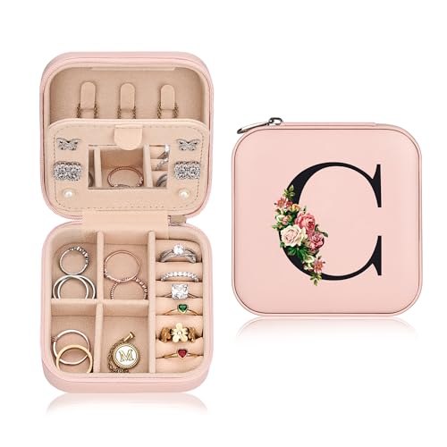 Personalisierte Schmuckschatulle, Schmuckschatullen für Frauen, Mini-Reise-Schmucketui, Initiale Schmuckschatulle für Mädchen, niedliche kleine Reise-Teen-Schmuckschatulle, Organizer, Personalisierte Schmuckschatulle, Schmuckschatullen für Frauen, Mini-Reise-Schmucketui, Initiale Schmuckschatulle für Mädchen, niedliche kleine Reise-Teen-Schmuckschatulle, Organizer, von Kepela