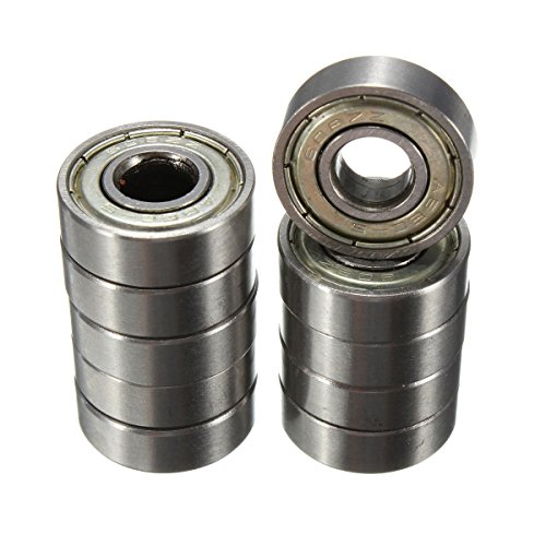 Kepgapo 10 Stück 8 x 22 x 7 mm Skateboard Scooter Lagerräder ABEC-5 608ZZ Kepgapo 10 Stück 8 x 22 x 7 mm Skateboard Scooter Lagerräder ABEC-5 608ZZ von Kepgapo