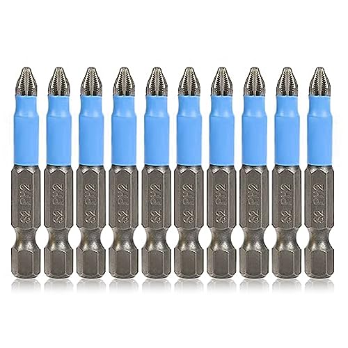 Kepgapo 10-Teiliger Kreuzschlitzbohrer-Bit, Magnetischer Kreuzschlitzschraubendreher-Bitsatz, Rutschfester Kreuzschlitz, 1/4 Sechskantschaft, 2/50 mm Kepgapo 10-Teiliger Kreuzschlitzbohrer-Bit, Magnetischer Kreuzschlitzschraubendreher-Bitsatz, Rutschfester Kreuzschlitz, 1/4 Sechskantschaft, 2/50 mm von Kepgapo