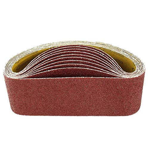 Kepgapo 3 X 21 Schleif Bänder | Schleif Band Aus Aluminium Oxid mit Körnung 240 | Premium Schleifpapier für Tragbare Band Schleifer - 10Er Pack Kepgapo 3 X 21 Schleif Bänder | Schleif Band Aus Aluminium Oxid mit Körnung 240 | Premium Schleifpapier für Tragbare Band Schleifer - 10Er Pack von Kepgapo