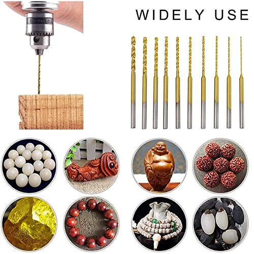 Kepgapo Micro-Twist-Bohrer-Set - 10 StüCk 0,6 Mm-2,2 Mm Kleiner Bohrer 2,35 Schaft HSS Mini-Gravierbohrer Lochbohrwerkzeug Kepgapo Micro-Twist-Bohrer-Set - 10 StüCk 0,6 Mm-2,2 Mm Kleiner Bohrer 2,35 Schaft HSS Mini-Gravierbohrer Lochbohrwerkzeug von Kepgapo