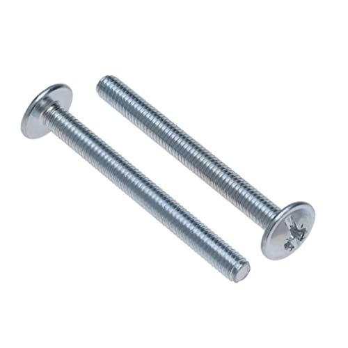 Möbelknopf Griffschrauben M4x30 (25er-Pack) Maschinenschrauben Griffbolzen Sechskant verzinkt für Küche, Schlafzimmer, Schublade, Schrank, Tür, Kommode Universalgriffe M4 x 30 von Keple