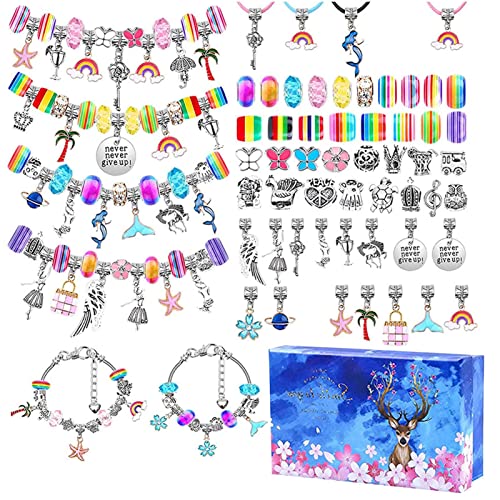 Keptfeet Schmuckherstellungsset - Charm Armband Herstellung Bastelperlen Kits für Haarband Halsketten Armbänder, Schmuckherstellung Zubehör für Kinder Mädchen Handgemachte Geschenke Keptfeet Schmuckherstellungsset - Charm Armband Herstellung Bastelperlen Kits für Haarband Halsketten Armbänder, Schmuckherstellung Zubehör für Kinder Mädchen Handgemachte Geschenke von Keptfeet