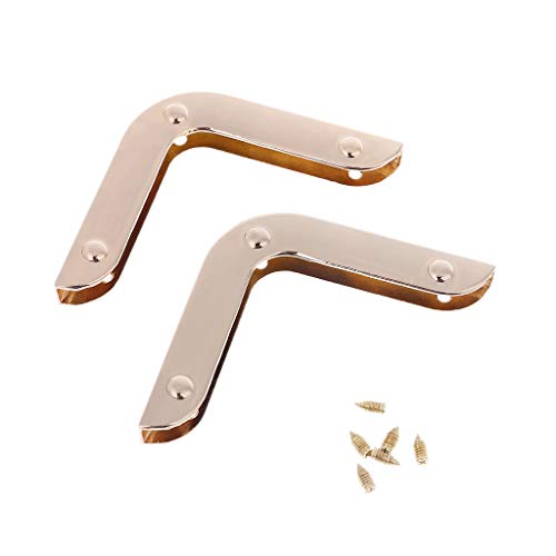 2 Stück Metall Handtaschen-Eckenschutz Kantenschutz Kantenschutz für Handtaschen-Herstellung Zubehör 2 Stück Metall Handtaschen-Eckenschutz Kantenschutz Kantenschutz für Handtaschen-Herstellung Zubehör von KerDejar