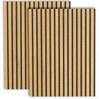 Kerkmann Akustikpaneele Wand Oxford 19000153, eiche, anthrazit 60,0 x 80,0 cm, 2 St. von Kerkmann