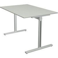 Kerkmann Form 1 Schreibtisch lichtgrau rechteckig, T-Fuß-Gestell silber 120,0 x 80,0 cm Kerkmann Form 1 Schreibtisch lichtgrau rechteckig, T-Fuß-Gestell silber 120,0 x 80,0 cm von Kerkmann