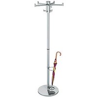 Kerkmann Kleiderständer Stilo 30690314 silber Metall 10 Haken 54,0 x 170,0 cm von Kerkmann