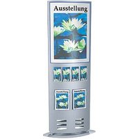 Kerkmann Infosäule tec-art Säule Size silber DIN A4, 1/3 DIN A4 6 Fächer Kerkmann Infosäule tec-art Säule Size silber DIN A4, 1/3 DIN A4 6 Fächer von Kerkmann