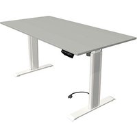 Kerkmann Move 1 advance elektrisch höhenverstellbarer Schreibtisch lichtgrau rechteckig, T-Fuß-Gestell weiß 160,0 x 80,0 cm Kerkmann Move 1 advance elektrisch höhenverstellbarer Schreibtisch lichtgrau rechteckig, T-Fuß-Gestell weiß 160,0 x 80,0 cm von Kerkmann