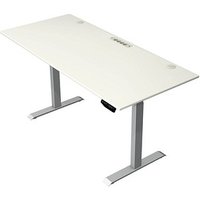 Kerkmann Move 1 plus elektrisch höhenverstellbarer Schreibtisch weiß rechteckig, T-Fuß-Gestell grau 180,0 x 80,0 cm Kerkmann Move 1 plus elektrisch höhenverstellbarer Schreibtisch weiß rechteckig, T-Fuß-Gestell grau 180,0 x 80,0 cm von Kerkmann