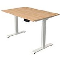 Kerkmann Move 1 stable elektrisch höhenverstellbarer Schreibtisch eiche hell rechteckig, T-Fuß-Gestell weiß 120,0 x 80,0 cm Kerkmann Move 1 stable elektrisch höhenverstellbarer Schreibtisch eiche hell rechteckig, T-Fuß-Gestell weiß 120,0 x 80,0 cm von Kerkmann