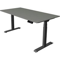 Kerkmann Move 1 stable elektrisch höhenverstellbarer Schreibtisch grafit rechteckig, T-Fuß-Gestell grau 160,0 x 80,0 cm von Kerkmann