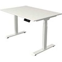 Kerkmann Move 1 stable elektrisch höhenverstellbarer Schreibtisch weiß rechteckig, T-Fuß-Gestell weiß 120,0 x 80,0 cm Kerkmann Move 1 stable elektrisch höhenverstellbarer Schreibtisch weiß rechteckig, T-Fuß-Gestell weiß 120,0 x 80,0 cm von Kerkmann