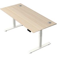 Kerkmann Move 2 Plus elektrisch höhenverstellbarer Schreibtisch ahorn rechteckig, T-Fuß-Gestell weiß 180,0 x 80,0 cm Kerkmann Move 2 Plus elektrisch höhenverstellbarer Schreibtisch ahorn rechteckig, T-Fuß-Gestell weiß 180,0 x 80,0 cm von Kerkmann
