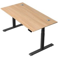 Kerkmann Move 2 Plus elektrisch höhenverstellbarer Schreibtisch eiche hell rechteckig, T-Fuß-Gestell anthrazit 160,0 x 80,0 cm Kerkmann Move 2 Plus elektrisch höhenverstellbarer Schreibtisch eiche hell rechteckig, T-Fuß-Gestell anthrazit 160,0 x 80,0 cm von Kerkmann