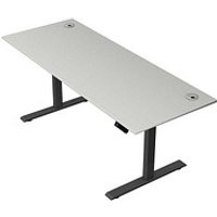 Kerkmann Move 2 Plus elektrisch höhenverstellbarer Schreibtisch lichtgrau rechteckig, T-Fuß-Gestell anthrazit 200,0 x 80,0 cm Kerkmann Move 2 Plus elektrisch höhenverstellbarer Schreibtisch lichtgrau rechteckig, T-Fuß-Gestell anthrazit 200,0 x 80,0 cm von Kerkmann