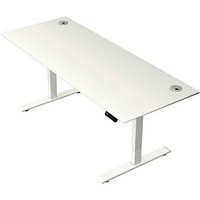 Kerkmann Move 2 Plus elektrisch höhenverstellbarer Schreibtisch weiß rechteckig, T-Fuß-Gestell weiß 200,0 x 80,0 cm Kerkmann Move 2 Plus elektrisch höhenverstellbarer Schreibtisch weiß rechteckig, T-Fuß-Gestell weiß 200,0 x 80,0 cm von Kerkmann