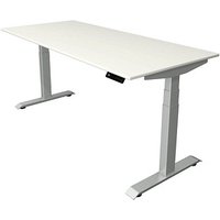 Kerkmann Move 4 elektrisch höhenverstellbarer Schreibtisch weiß rechteckig, T-Fuß-Gestell silber 180,0 x 80,0 cm Kerkmann Move 4 elektrisch höhenverstellbarer Schreibtisch weiß rechteckig, T-Fuß-Gestell silber 180,0 x 80,0 cm von Kerkmann