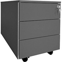 Kerkmann Prime Rollcontainer anthrazit 3 Auszüge 42,0 x 80,0 x 54,0 cm von Kerkmann