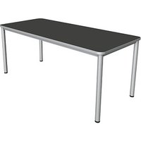 Kerkmann Prime Schreibtisch anthrazit rechteckig, 4-Fuß-Gestell silber 180,0 x 80,0 cm Kerkmann Prime Schreibtisch anthrazit rechteckig, 4-Fuß-Gestell silber 180,0 x 80,0 cm von Kerkmann