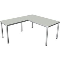 Kerkmann Prime Schreibtisch lichtgrau L-Form, 6-Fuß-Gestell silber 160,0 x 180,0 cm Kerkmann Prime Schreibtisch lichtgrau L-Form, 6-Fuß-Gestell silber 160,0 x 180,0 cm von Kerkmann