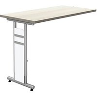 Kerkmann Anbautisch höhenverstellbar Priola ahorn, silber rechteckig 100,0 x 60,0 x 68,0 - 82,0 cm Kerkmann Anbautisch höhenverstellbar Priola ahorn, silber rechteckig 100,0 x 60,0 x 68,0 - 82,0 cm von Kerkmann