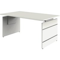 Kerkmann Priola höhenverstellbarer Schreibtisch weiß rechteckig, Wangen-Gestell weiß 160,0 x 80,0 cm Kerkmann Priola höhenverstellbarer Schreibtisch weiß rechteckig, Wangen-Gestell weiß 160,0 x 80,0 cm von Kerkmann
