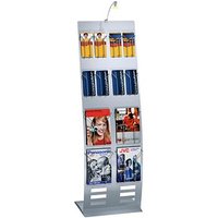 Kerkmann Prospektständer tec-art breit silber DIN A4, 1/3 DIN A4 ohne Fächer Fächer Kerkmann Prospektständer tec-art breit silber DIN A4, 1/3 DIN A4 ohne Fächer Fächer von Kerkmann